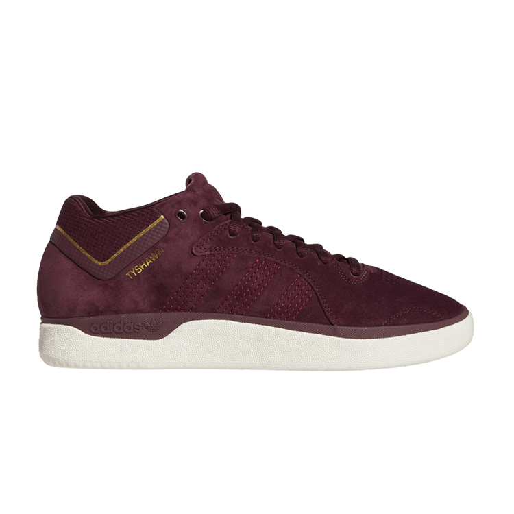 Adidas Tyshawn 'Maroon' — Maroon/Chalk White/Gold Metallic