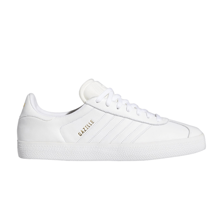 Adidas Gazelle ADV 'Cloud White' — Cloud White/Cloud White/Gold Metallic