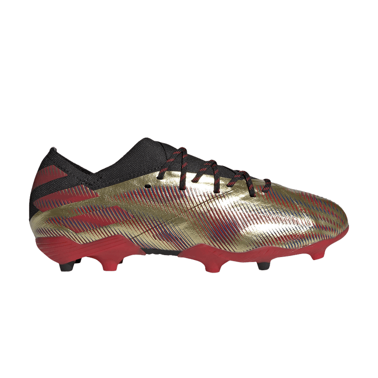 Adidas Nemeziz Messi.1 FG J 'Tension Tape - Gold Metallic' — Gold Metallic/Scarlet/Core Black