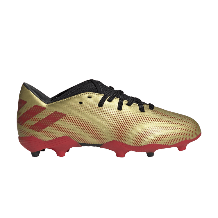 Adidas Nemeziz Messi.3 FG J 'Tension Tape - Gold Metallic' — Gold Metallic/Scarlet/Core Black