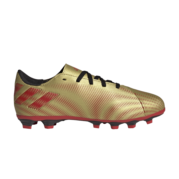 Adidas Nemeziz Messi.4 FG J 'Tension Tape - Gold Metallic' — Gold Metallic/Scarlet/Core Black
