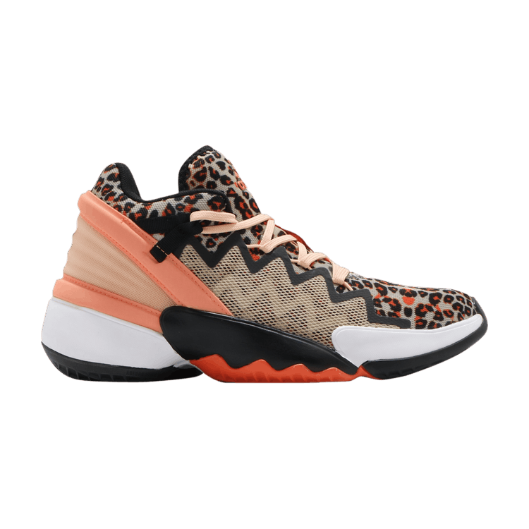 adidas D.O.N. Issue #2 'Leopard Beige' — Savanna/Orange/Core Black