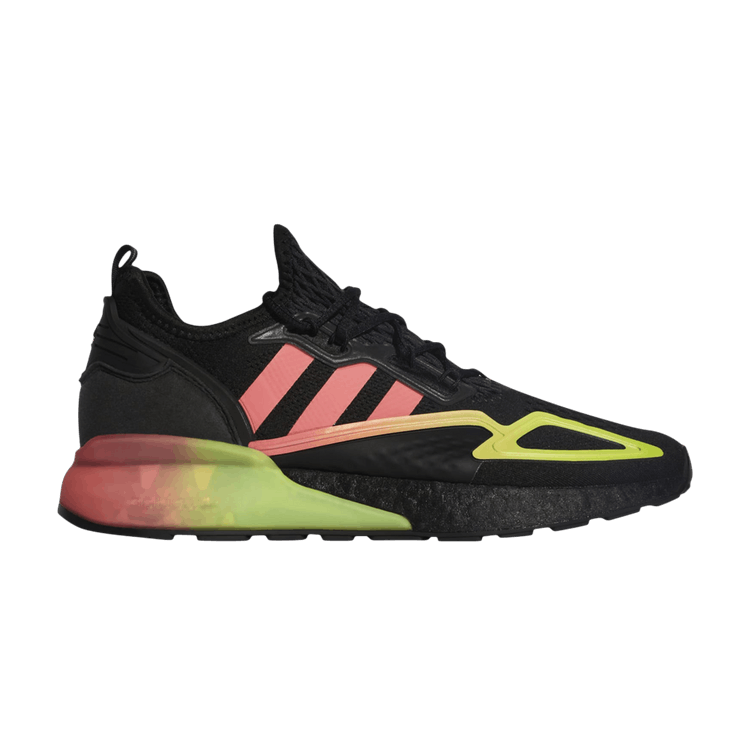 Adidas ZX 2K Boost 'Black Signal Green Pink' — Signal Green/Core Black/Signal Pink