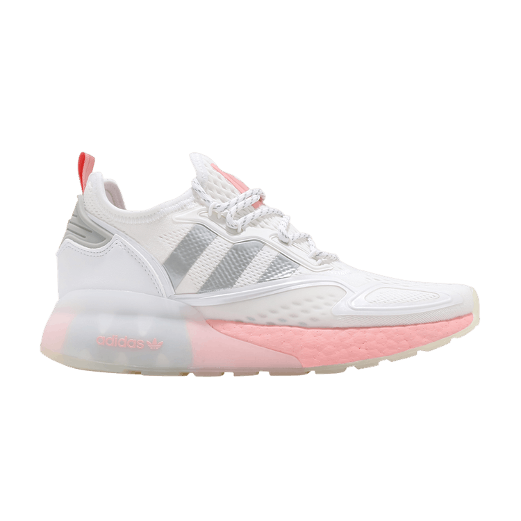 Adidas Wmns ZX 2K Boost 'White Glow Pink' — Cloud White/Clear Onix/Glow Pink
