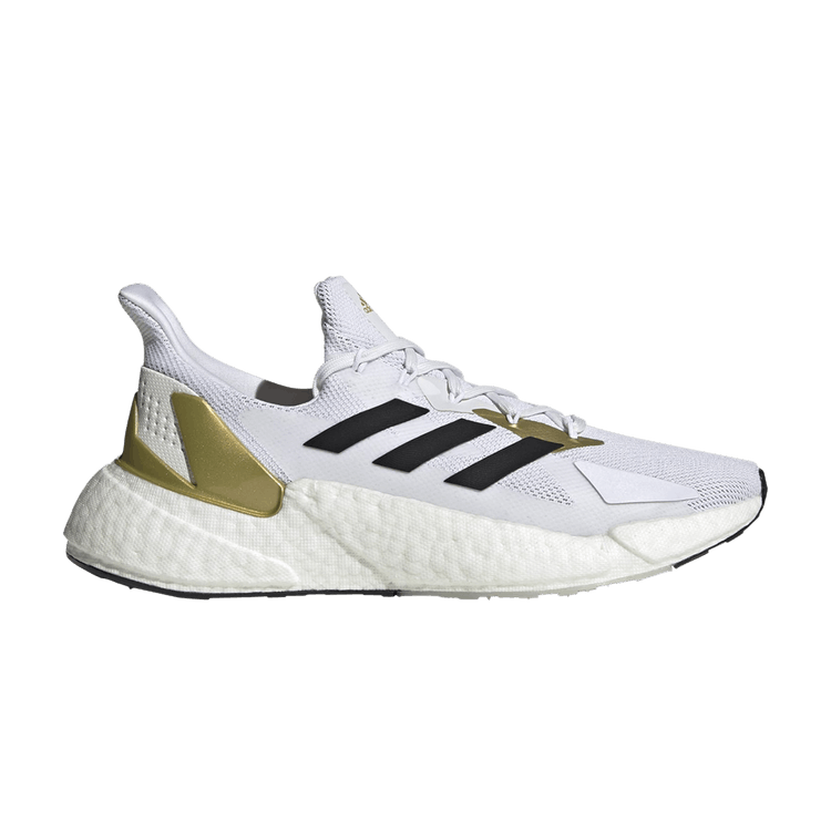 Adidas X9000L4 'White Gold Metallic' — Cloud White/Core Black/Gold Metallic