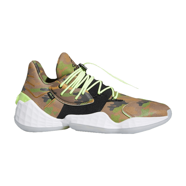 Daniel Patrick x adidas Harden Vol. 4 'Camo Print' — Signal Green/Core Black/Core White