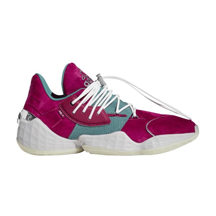 Daniel Patrick x adidas Harden Vol. 4 'Power Berry Tech Emerald' — Power Berry/Tech Emerald/Crystal White