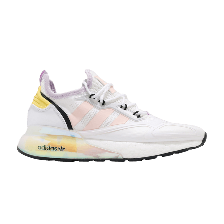 Adidas Wmns ZX 2K Boost 'White Pink Tint' — Footwear White/Pink Tint/Core Black