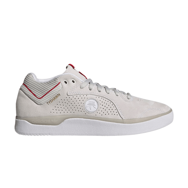 Thrasher x adidas Tyshawn 'White Scarlet' — Cloud White/Scarlet/Gold Metallic