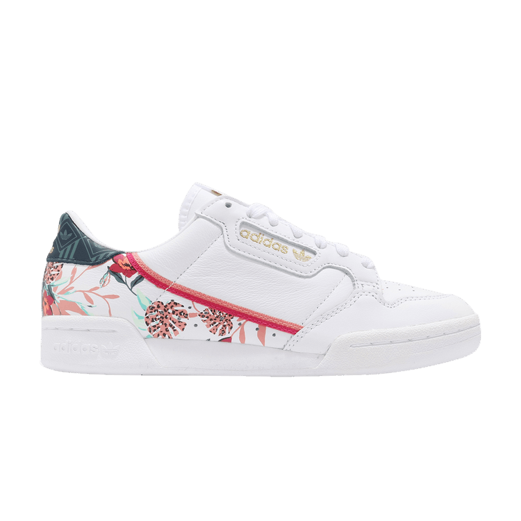 HER Studio London x adidas Wmns Continental 80 'Floral' — Cloud White/Gold Metallic/Hazy Rose