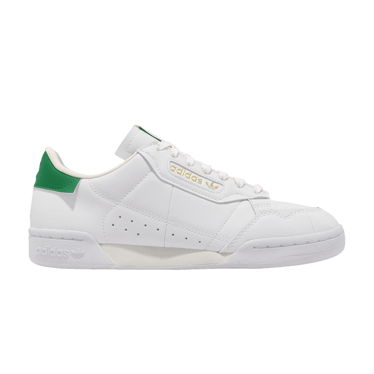 Adidas Continental 80 'The Clean Classics' — Footwear White/Off White/Green