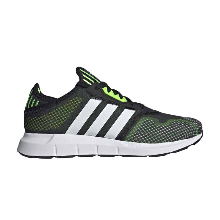 Adidas Swift Run X 'Black Solar Green' — Core Black/Cloud White/Solar Green