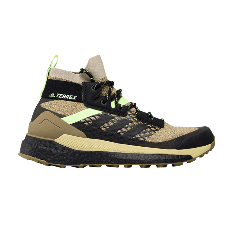 Adidas Terrex Free Hiker Primeblue 'Black Neon Gum' — Black/Neon/Hi-Res Yellow