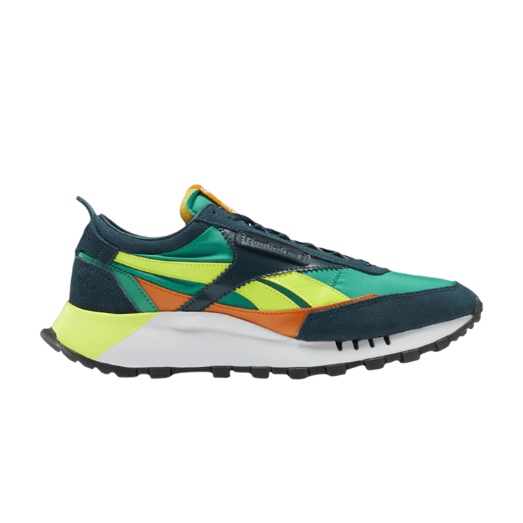 Reebok Classic Leather Legacy 'Mineral Blue Green' — Mineral Blue/Court Green/Solar Yellow