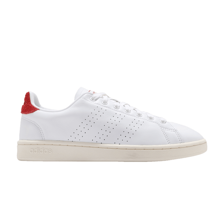 Adidas Advantage 'White Vivid Red' — Cloud White/Cloud White/Vivid Red
