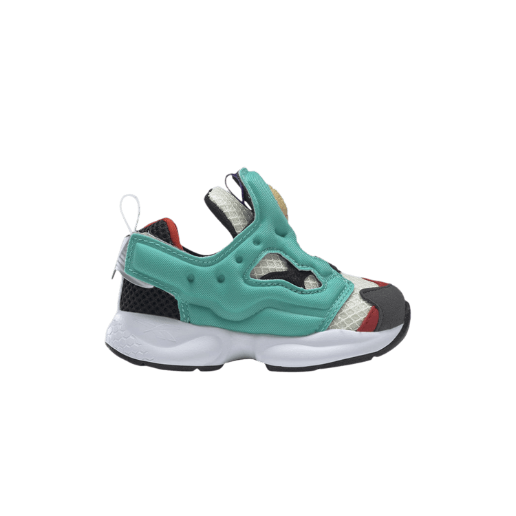 Illumination's Minions x Reebok Versa Pump Fury Toddler 'Vicious 6' — Silver Metallic/Aqua Faze/Power Red