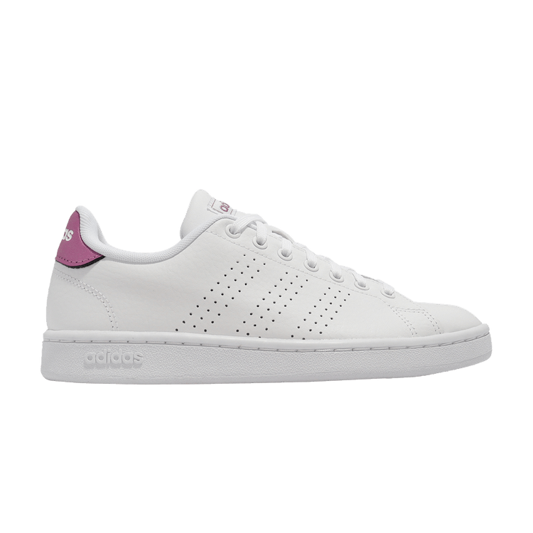 Adidas Wmns Advantage 'White Cherry Metallic' — Cloud White/Cloud White/Cherry Metallic