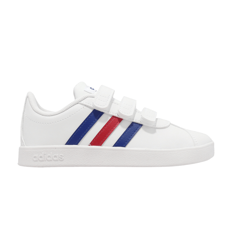 Adidas VL Court 2.0 J 'White Royal Blue Vivid Red' — Cloud White/Royal Blue/Vivid Red