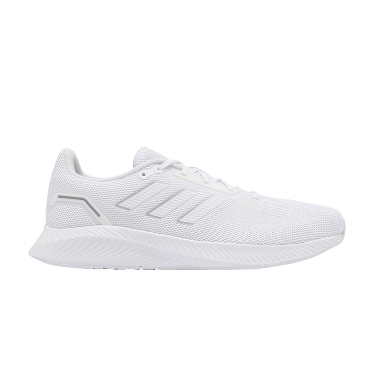 Adidas Runfalcon 2.0 'White Silver Metallic' — Cloud White/Cloud White/Silver Metallic