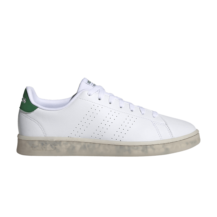 Adidas Advantage Eco 'White Green' — Cloud White/Cloud White/Green