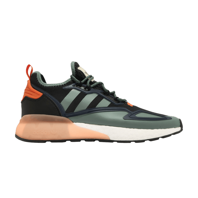 Adidas ZX 2K Boost 'Black Tech Emerald' — Core Black/Tech Emerald/Collegiate Navy