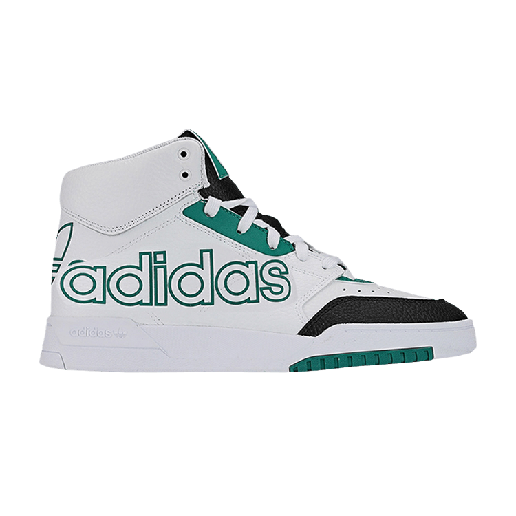 Adidas Drop Step High 'White Hazy Green' — Footwear White/Hazy Green/Core Black