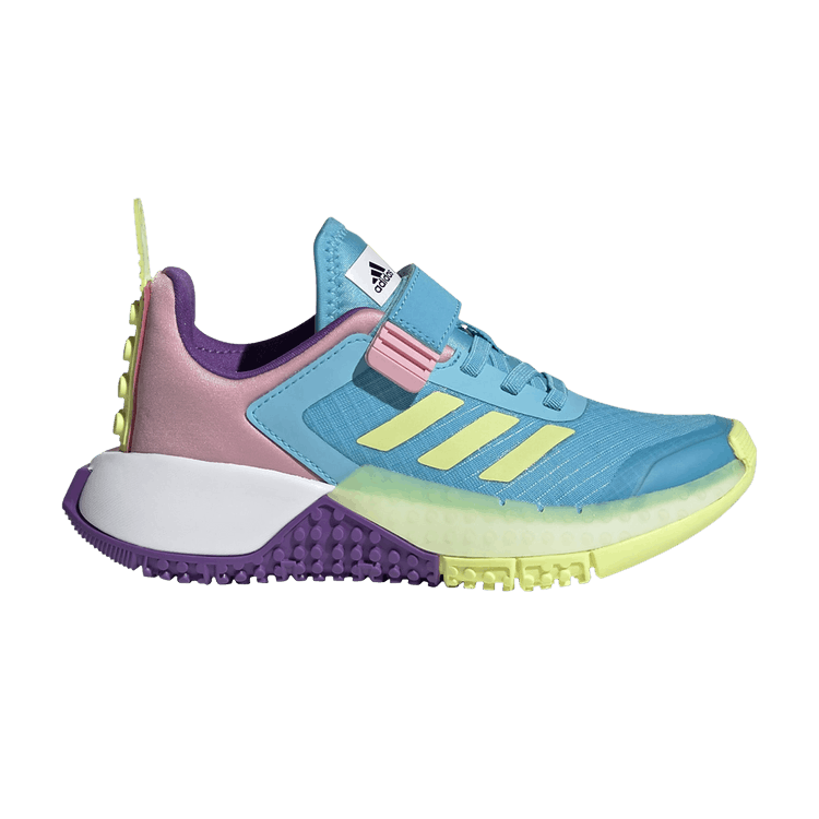 LEGO x adidas Sport Little Kid 'Bright Cyan' — Bright Cyan/Semi Frozen Yellow/Light Pink
