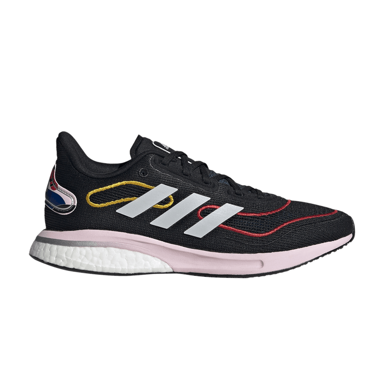 Adidas Wmns Supernova 'Black Vivid Red' — Core Black/Cloud White/Vivid Red