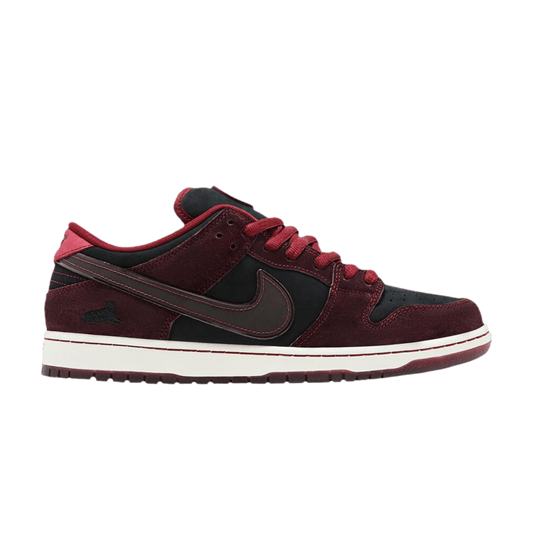 RIOT Skateshop x Nike Dunk Low Pro SB QS 'Mahogany Dark Beetroot' Special Box — Mahogany/Dark Beetroot/Team Red/Sail/Night Maroon