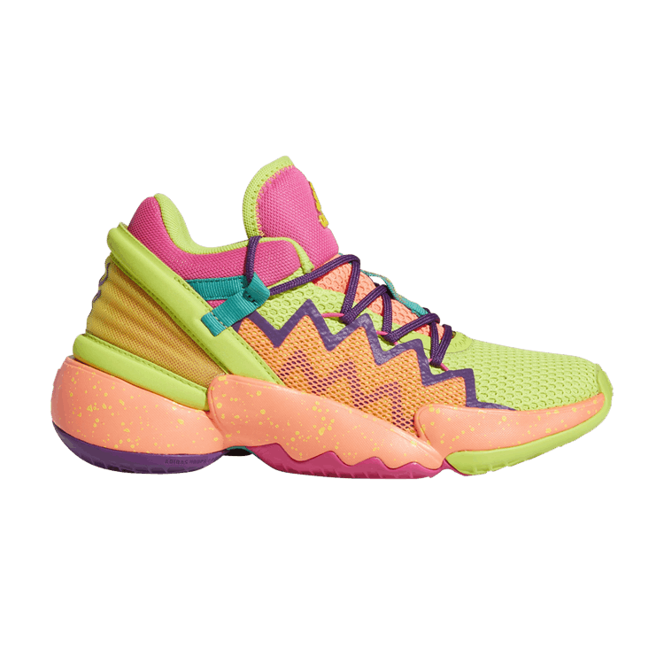 Adidas D.O.N. Issue #2 Big Kid 'Prove 'Em Wrong' — Solar Red/Semi Solar Slime/Glory Purple