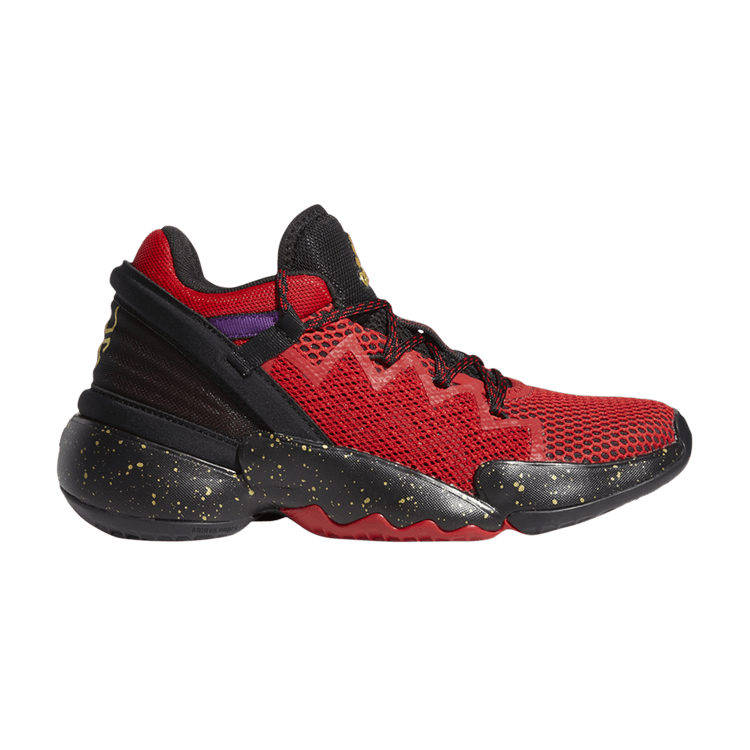 Adidas D.O.N. Issue #2 J 'Chinese New Year' — Core Black/Scarlet/Gold Metallic