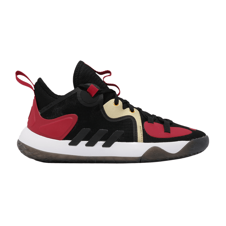 Adidas Harden Stepback 2 J 'Black Scarlet' — Core Black/Gold Metallic/Scalet