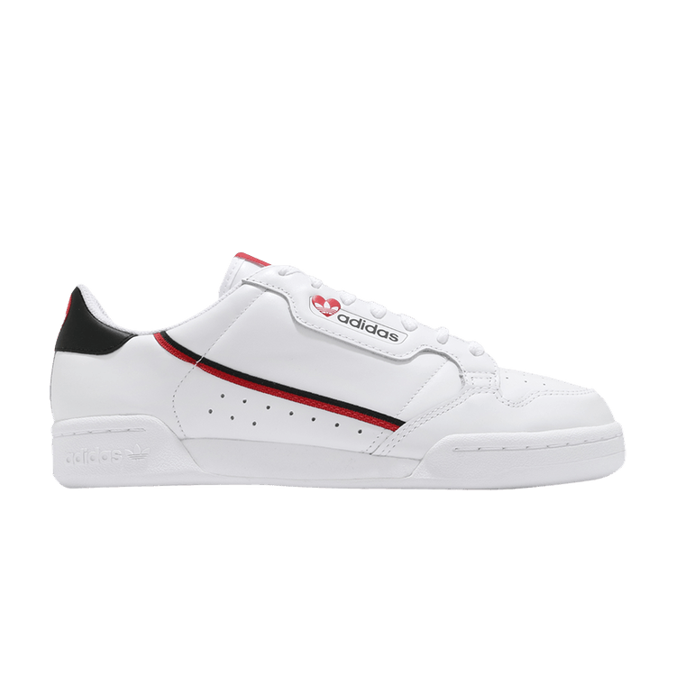 adidas Continental 80 'Valentine's Day' — Cloud White/Core Black/Scarlet