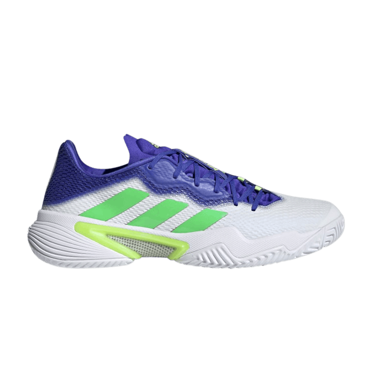 Adidas Barricade 'White Sonic Ink' — Cloud White/Screaming Green/Sonic Ink
