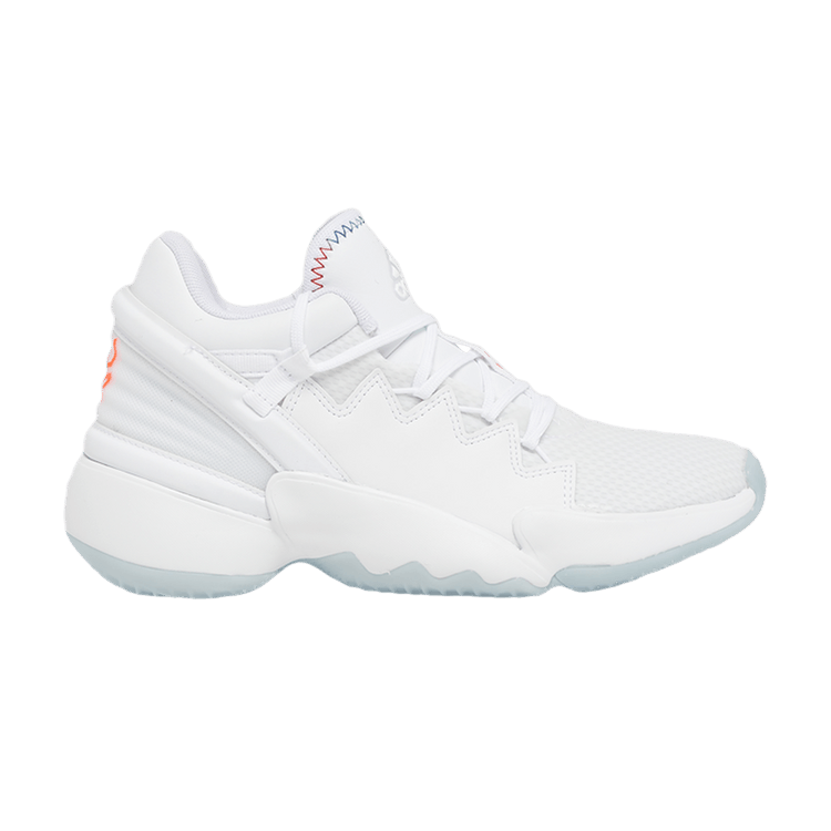 Adidas D.O.N. Issue #2 J 'Christmas Pack - Cloud White' — Cloud White/Solar Red/Cloud White
