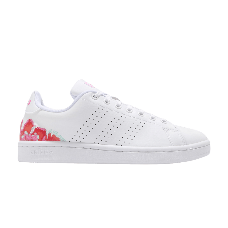 Adidas Wmns Advantage 'Floral' — Cloud White/Cloud White/Screaming Pink