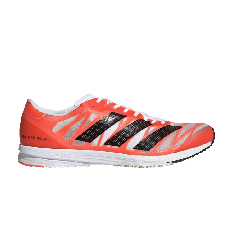 Adidas Adizero Takumi Sen 7 'Tokyo' — Cloud White/Core Black/Solar Red