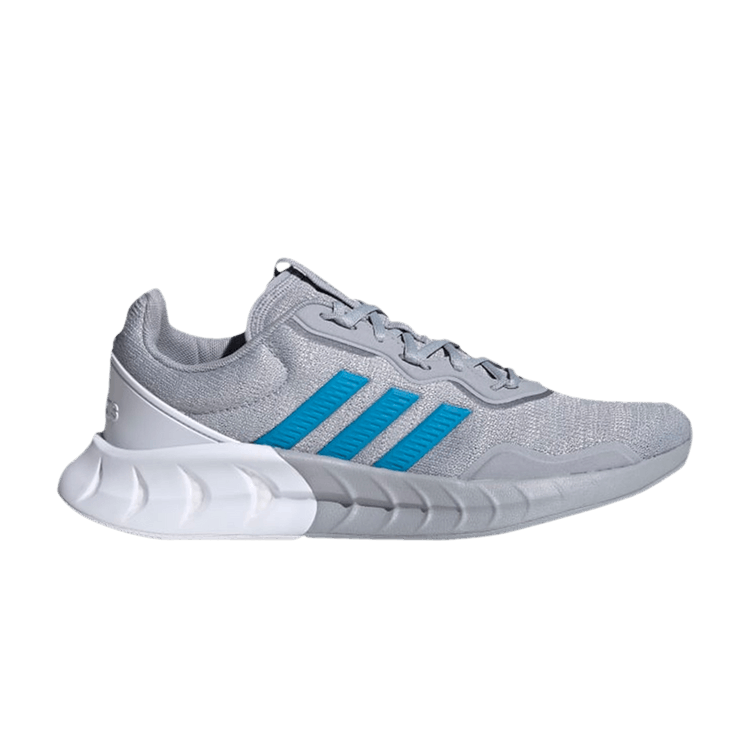 Adidas Kaptir 'Silver Solar Blue' — Halo Silver/Solar Blue/Grey