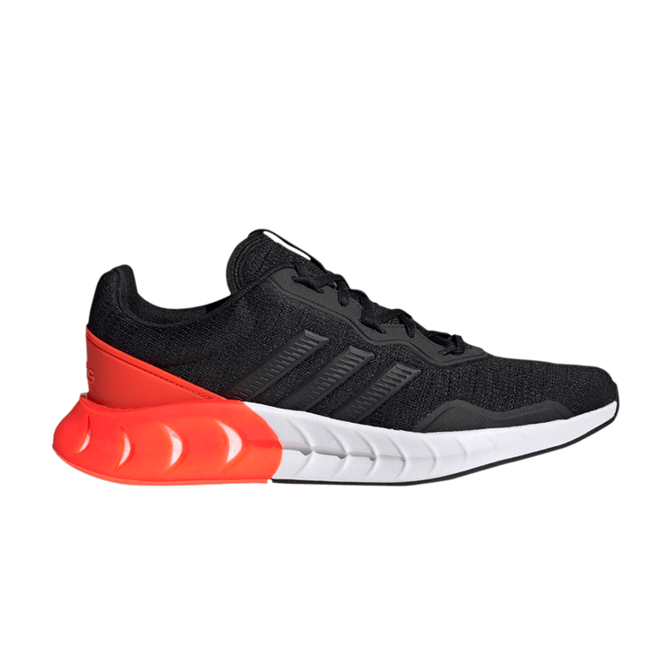 Adidas Kaptir 'Black Solar Red' — Core Black/Core Black/Solar Red