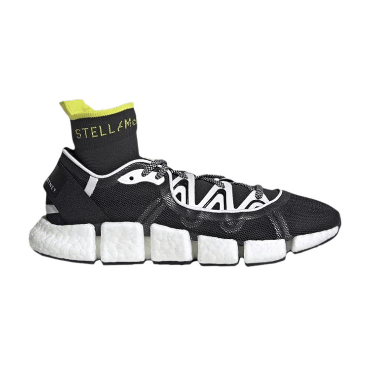 Stella McCartney x adidas Wmns Climacool Vento 'Black White' — Cloud White/Acid Yellow/Core Black