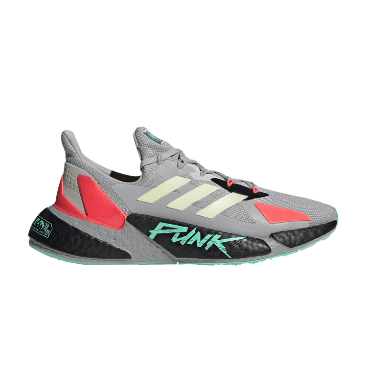 Cyberpunk 2077 x adidas X9000L4 'Grey Yellow Zest Pink' — Grey Two/Yellow Zest/Signal Pink