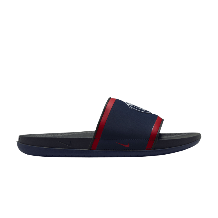 Paris Saint-Germain x Nike Offcourt Slide 'Midnight Navy University Red' — Midnight Navy/Dark Smoke Grey/University Red