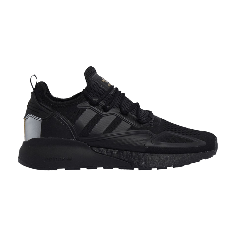 Adidas ZX 2K Boost 'Black Gold Metallic' — Core Black/Core Black/Gold Metallic