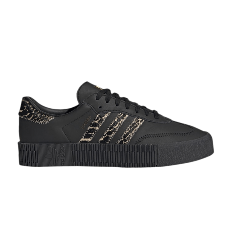 Adidas Wmns Sambarose 'Cheetah Print' — Core Black/Bliss/Gold Metallic