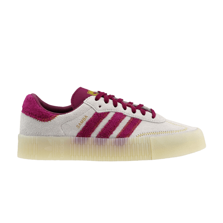Adidas Wmns Sambarose 'Power Berry' — Raw White/Power Berry/Legacy Gold