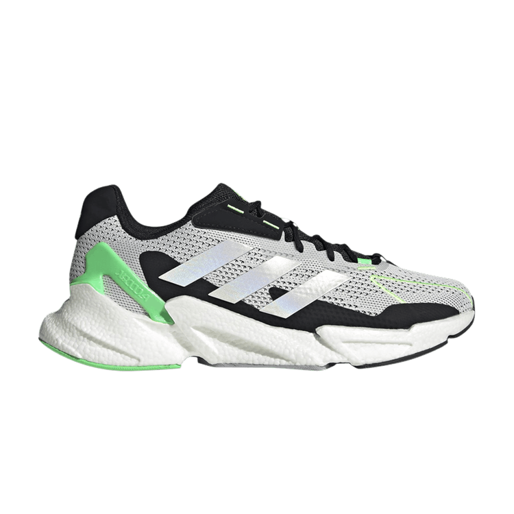 Adidas X9000L4 'White Screaming Green' — Crystal White/Cloud White/Screaming Green
