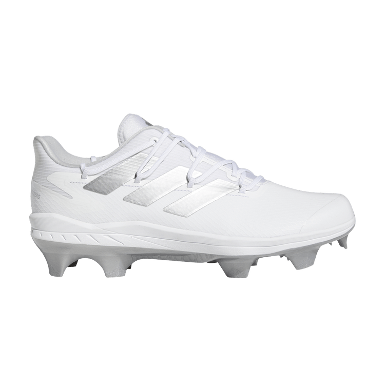 Adidas Adizero Afterburner 8 Pro TPU 'White Silver Metallic' — Cloud White/Silver Metallic/Team Light Grey