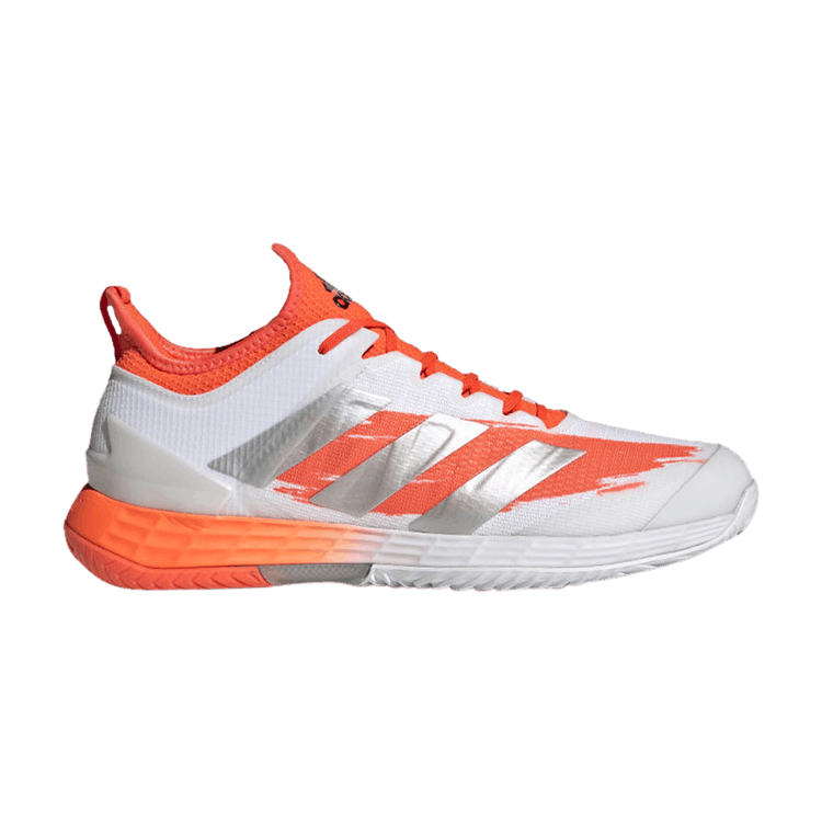 Adidas Adizero Ubersonic 4 'White Solar Red' — Cloud White/Silver Metallic/Solar Red