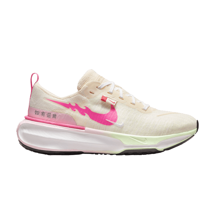 Nike Wmns ZoomX Invincible Run Flyknit 3 'Year of the Dragon' — Sail/Vapour Green/Medium Soft Pink/Hyper Pink