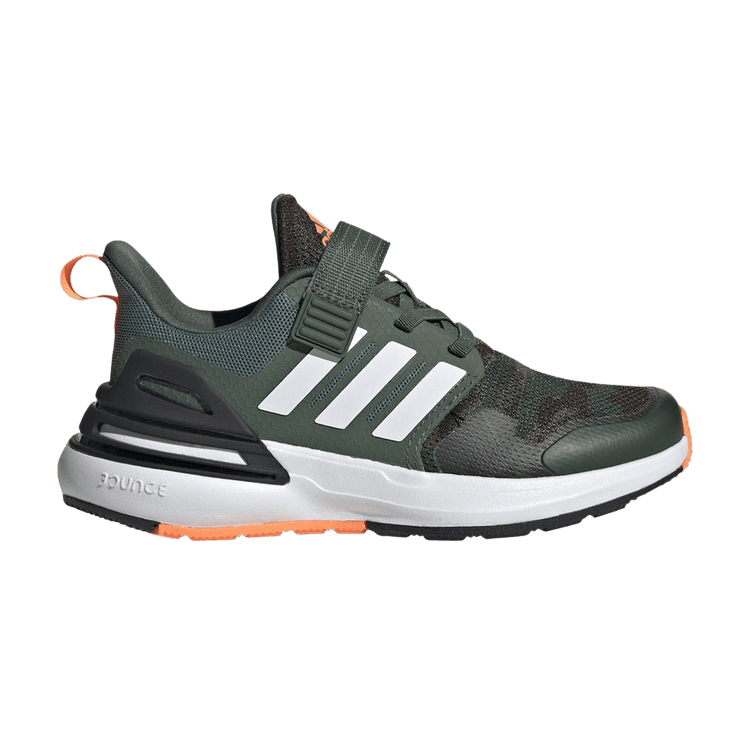adidas RapidaSport Bounce Strap Little Kid 'Camo' — Core Black/Cloud White/Screaming Orange